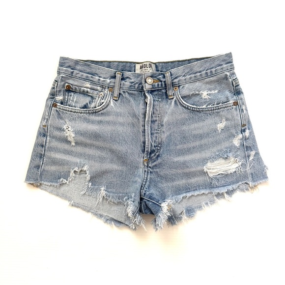 AGOLDE Cut Off Shorts Size 26 Style # A026-811 - Picture 9 of 9